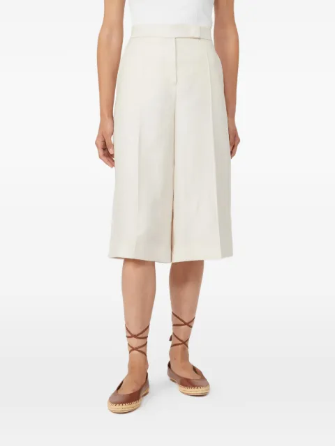 Max Mara Mxmkaki pressed-crease pocket shorts Neutrals 2611131032600