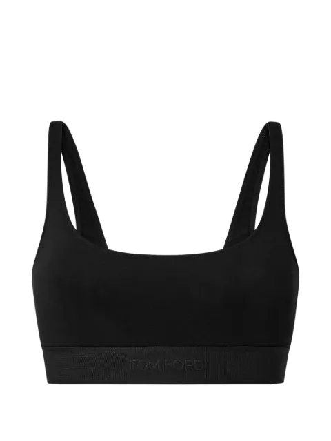 TOM FORD logo-band bra Black BRJ016JEX166