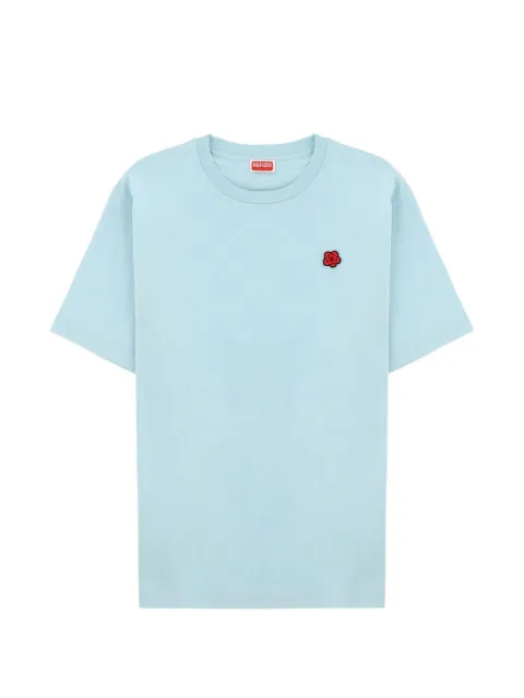 Kenzo flower-patch T-shirt Blue FE65TS4744SG