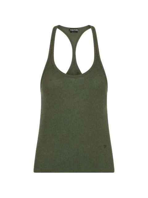 TOM FORD racerback tank top Green TSJ634JEX183