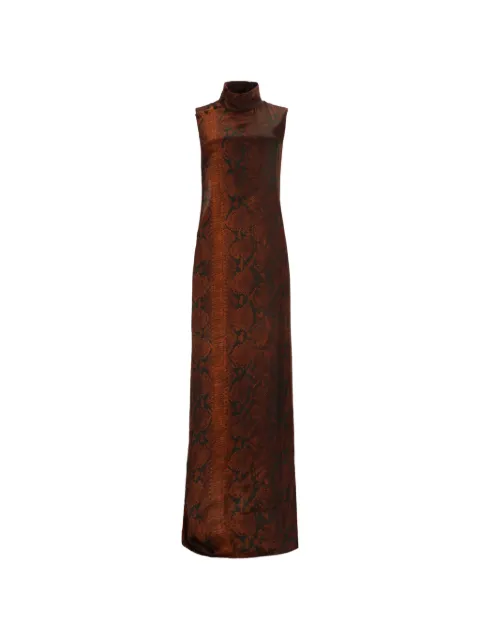 Jean Paul Gaultier printed maxi dress Brown DR129W0676000