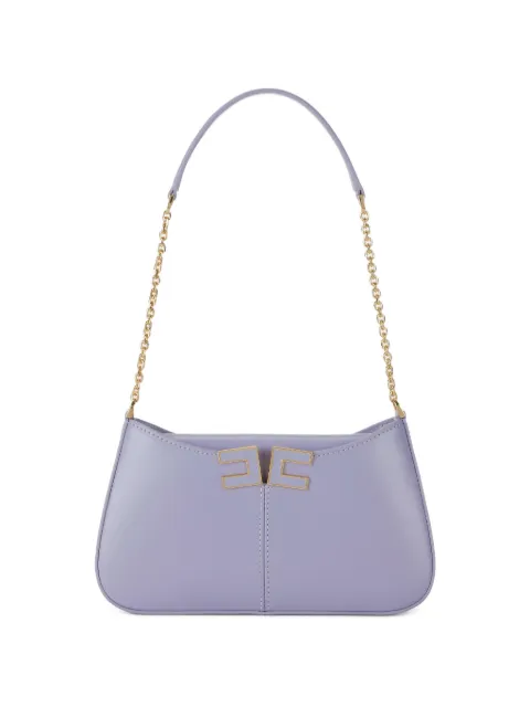 Elisabetta Franchi logo-plaque shoulder bag Purple BS93A61E2