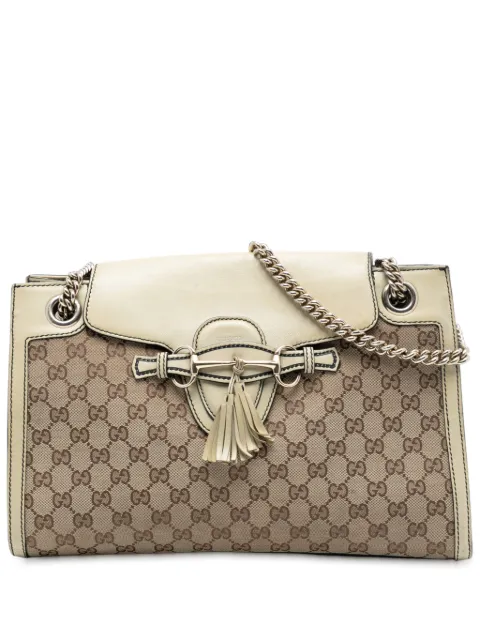 Gucci Pre-Owned 2016-2026 Large GG Canvas Emily shoulder bag Brown W8HLULLUKZ0I76DP