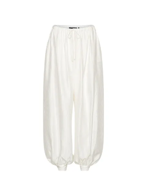 ROTATE BIRGER CHRISTENSEN striped balloon pants bright white White 115666400