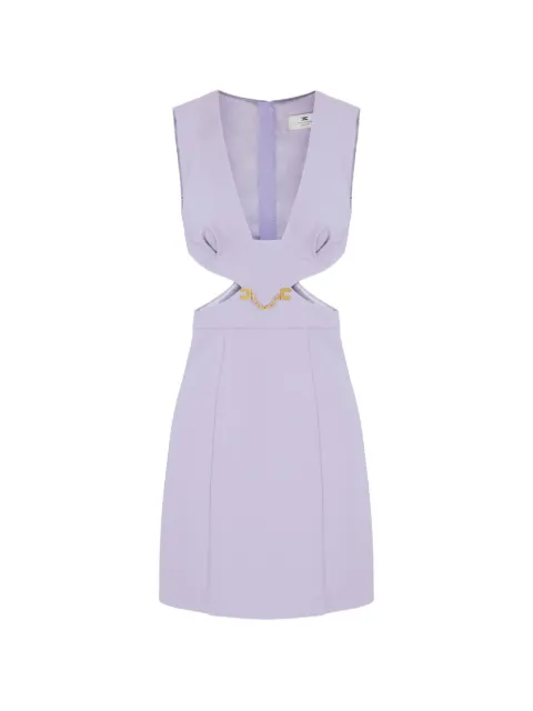 Elisabetta Franchi cut-out mini dress Purple AB92961E2
