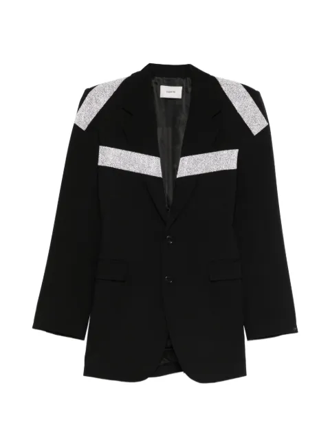 Coperni embellished single-breasted blazer Black COPV94F3064B