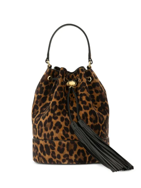 Gianvito Rossi leopard print Sienna bucket bag Brown B00396RIBBKCL1