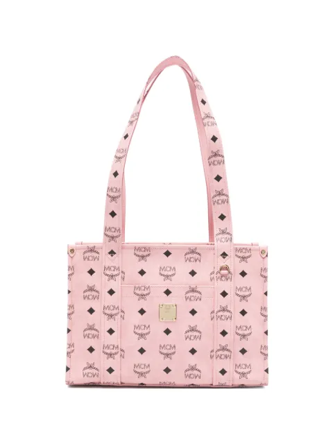 MCM small Aren Visetos tote bag Pink MWTGSTA03