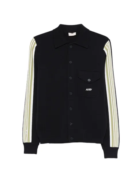 Autry striped pocket jacket Blue JAPM026B
