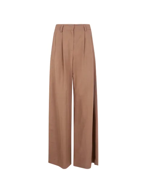DRHOPE pleated wide-leg trousers Neutrals 2974B2973