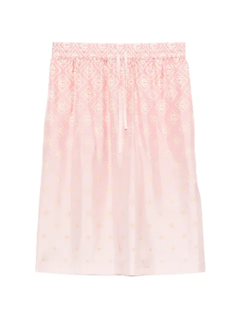 Casablanca drawstring-fastening midi skirt Pink WSP26SK16301