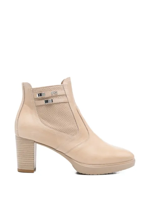 NERO GIARDINI perforated strap boots Neutrals E615080D439