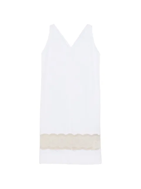 Carven V-neck lace midi dress White 6261K21078