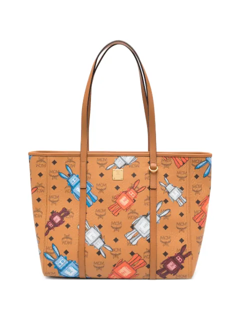 MCM medium Toni logo-detail tote bag Brown MWPGSMT06