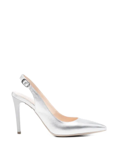NERO GIARDINI slingback pointed pumps Silver E307041DE700