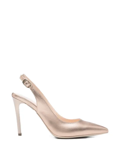 NERO GIARDINI buckle leather pumps Gold E307041DE434