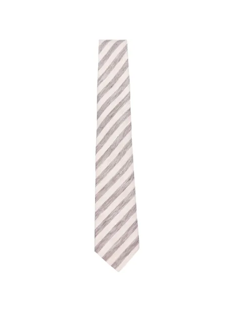 Tagliatore striped tie Neutrals TIECPET16