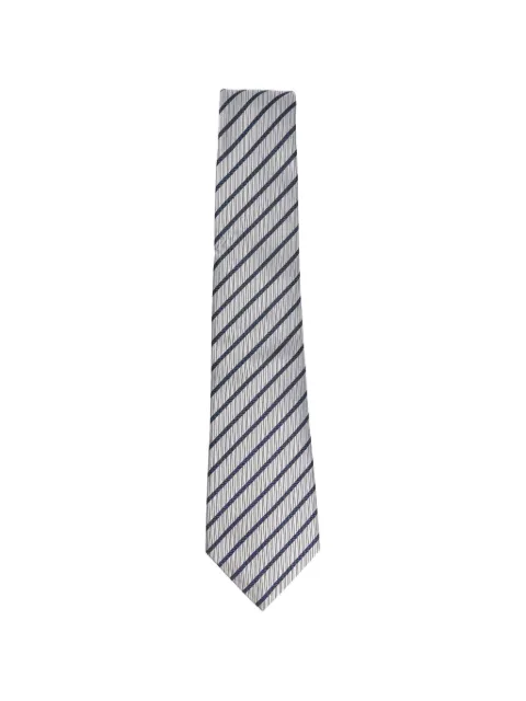 Giorgio Armani striped tie Grey GM000800TE20403
