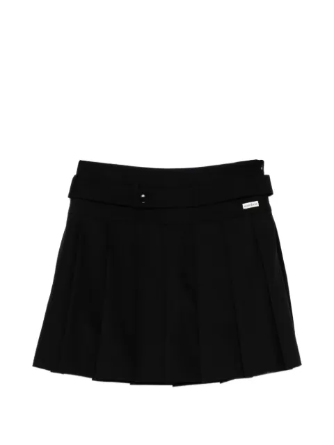 Kimhekim belt pleated mini short Black ZG1SK02BK