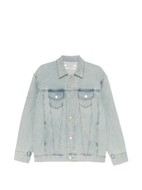 Kimhekim pearl embelished denim jacket Blue ZG1JK01SB