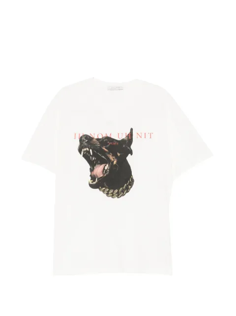 Ih Nom Uh Nit graphic-print crew neck T-shirt Neutrals NUS26272081