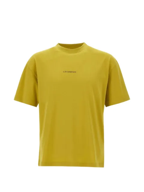 C.P. Company logo-print short-sleeve T-shirt Green 20CMTS087A005100W246