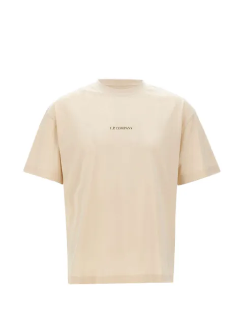 C.P. Company 30/1 jersey short sleeve logo T-shirt Neutrals 20CMTS087A005100W114