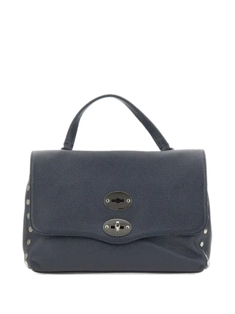 Zanellato smal Postina hammered studs top-handle bag Blue 0680100040000