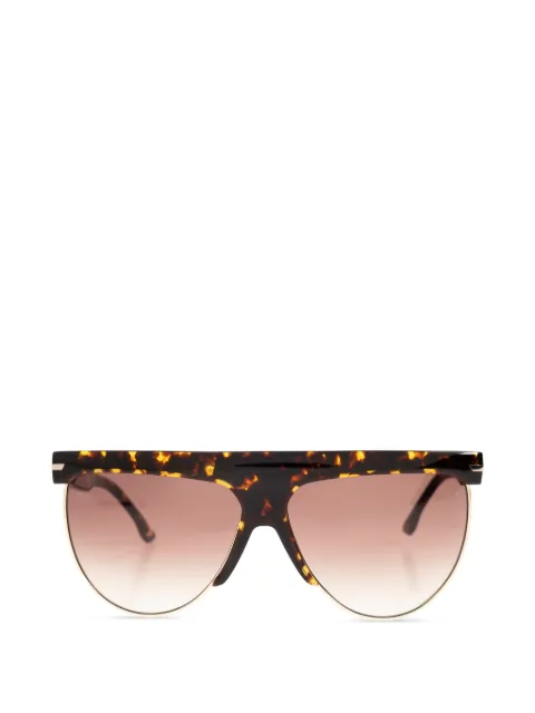 Victoria Beckham Eyewear browline-frame sunglasses Brown VB7005S