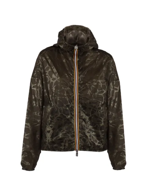 K-Way Laurette super-light reversible hooded jacket Green K7137JW