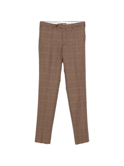 Incotex check trousers Brown 1T003940958