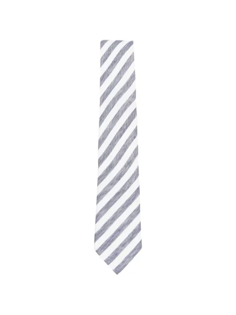 Tagliatore striped tie White TIECPET16