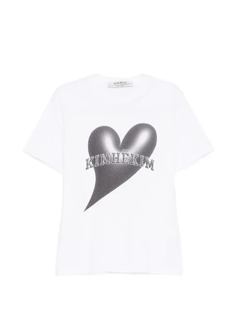 Kimhekim heart-print T-shirt White ZF5JS03WH
