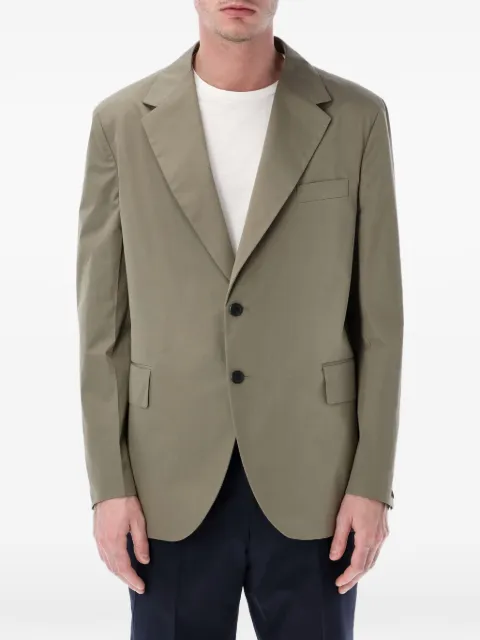 Prada button poplin blazer Green UGM4261XV2