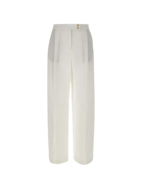 Eleventy palazzo pleated trousers White M80PANL02TES0K10201N