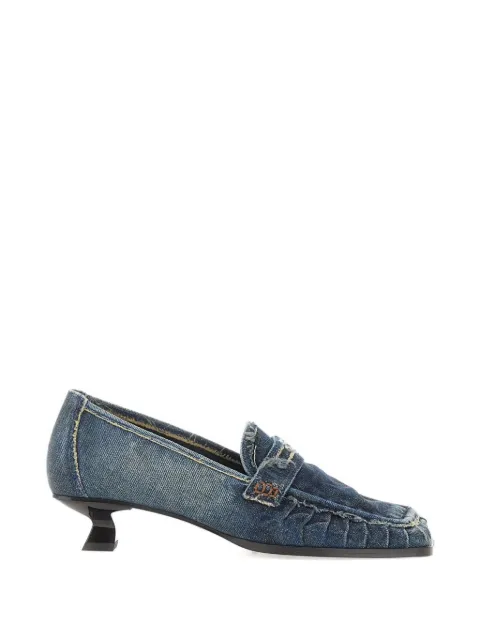 Diesel D-Amber-penny loafers in denim Blue Y03835P8093