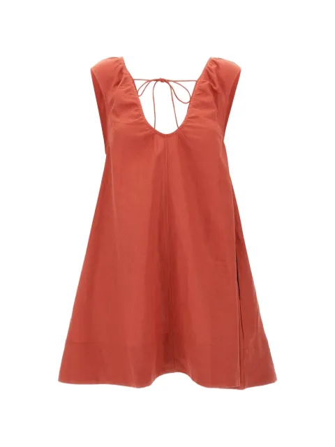 Faithfull Perla V-neck mini dress Orange FF4579DTO