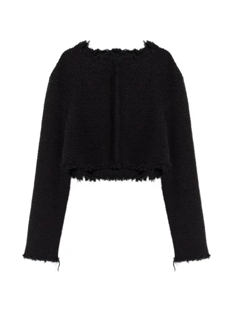 Jil Sander frayed cardigan Black J02HP0049J15475