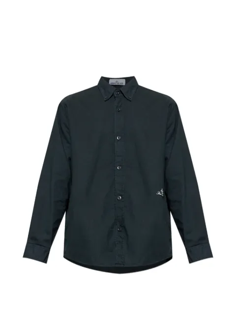 Stone Island embroidered shirt Blue L1S151100004S0315