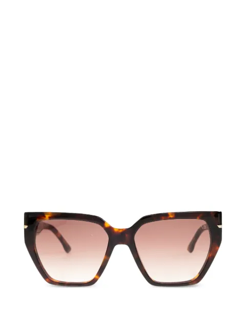 Victoria Beckham Eyewear geometric-frame sunglasses Brown VB7002S