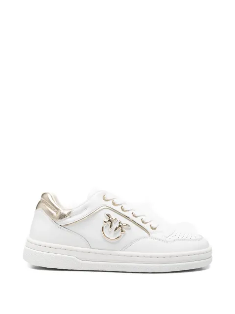 PINKO leather sneakers with Love Birds logo White SS0159P001