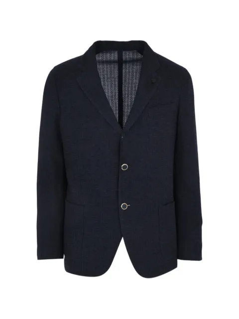 Lardini twobutton liknit jacket Blue CNLKJ5EJ85PALK66042