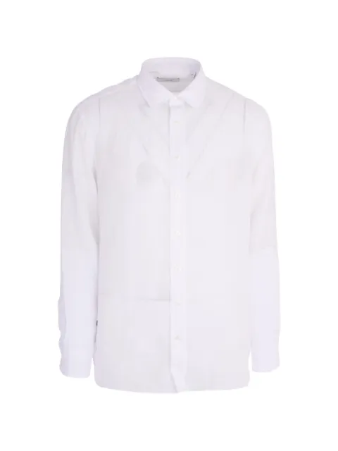 Lardini buttoned washed shirt White CNDANTECNC1932