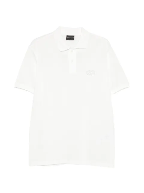 Emporio Armani logo-embroidered polo shirt White EM004579AF13742