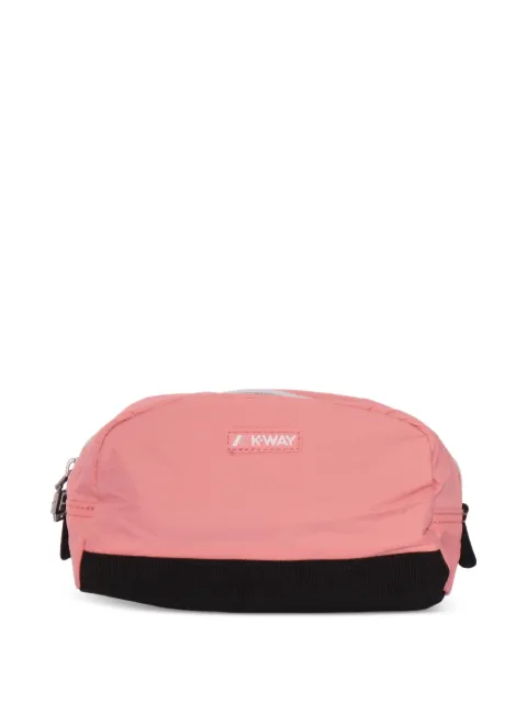 K-Way Blair logo-detail wash bag Pink K4133GW