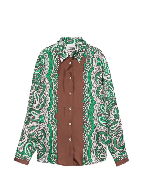 P.A.R.O.S.H. Skindy paisley-pattern shirt Green SKINDYD381239