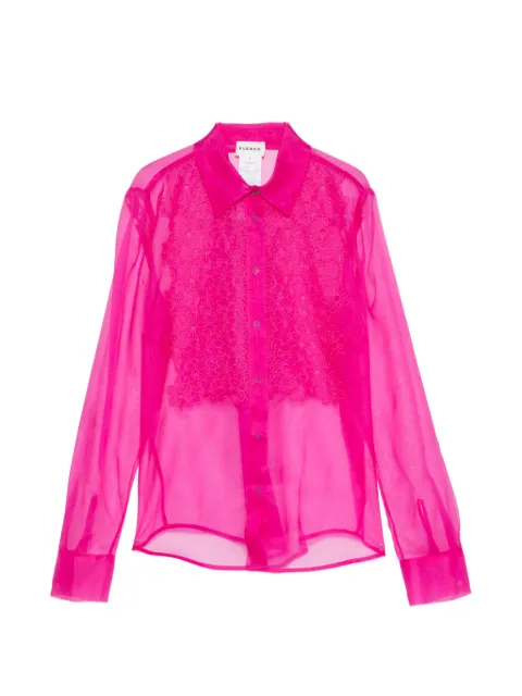 P.A.R.O.S.H. Shake floral-embroidered shirt Pink SHAKED381286