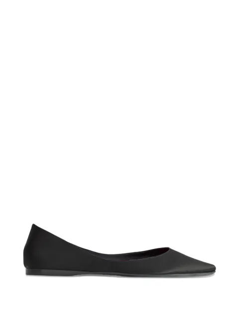 Saint Laurent LOU pointed ballet flat Black 8412869QN001000