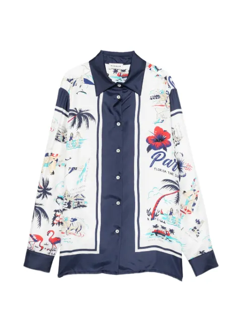 P.A.R.O.S.H. Scard printed shirt White D381239