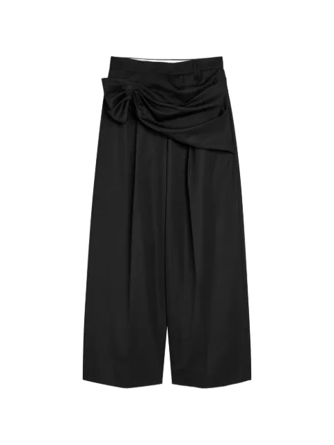 Simone Rocha knot detail palazzo pants Black 42031217